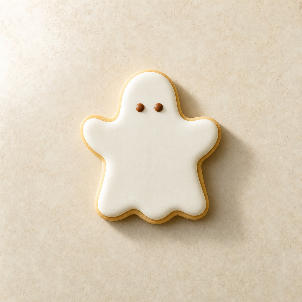 Ghost decorated cookie