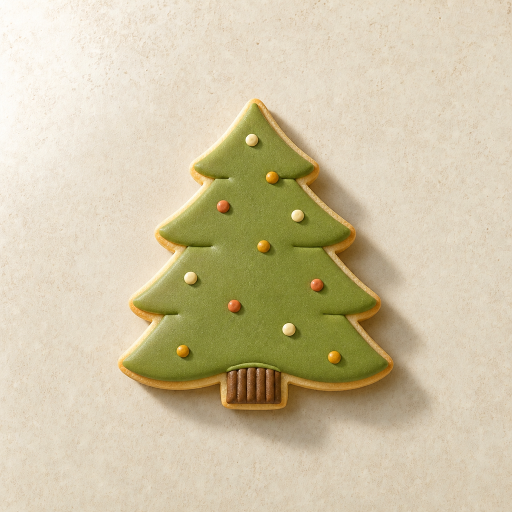 Christmas tree cookie